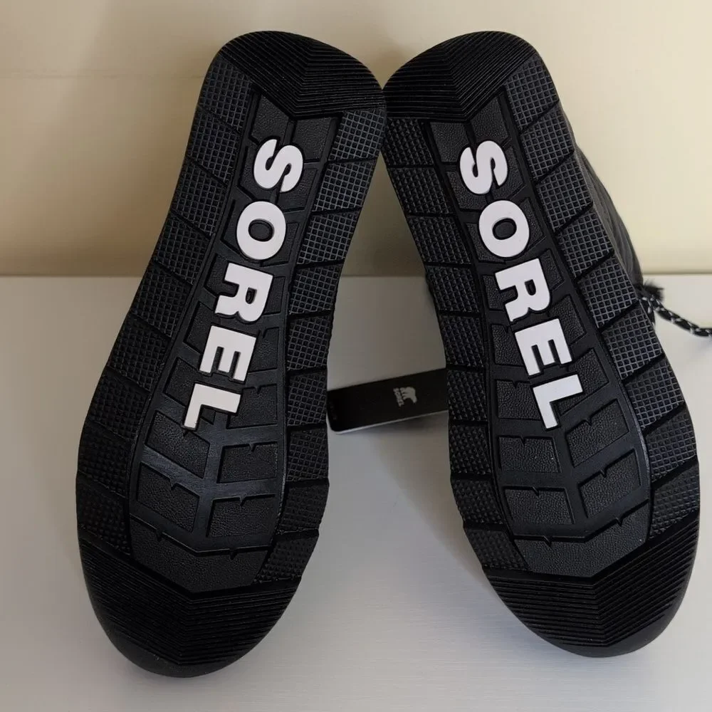 Sorel 5.5 Whitney II Tall Lace Black Waterproof Winter Boots, NEW